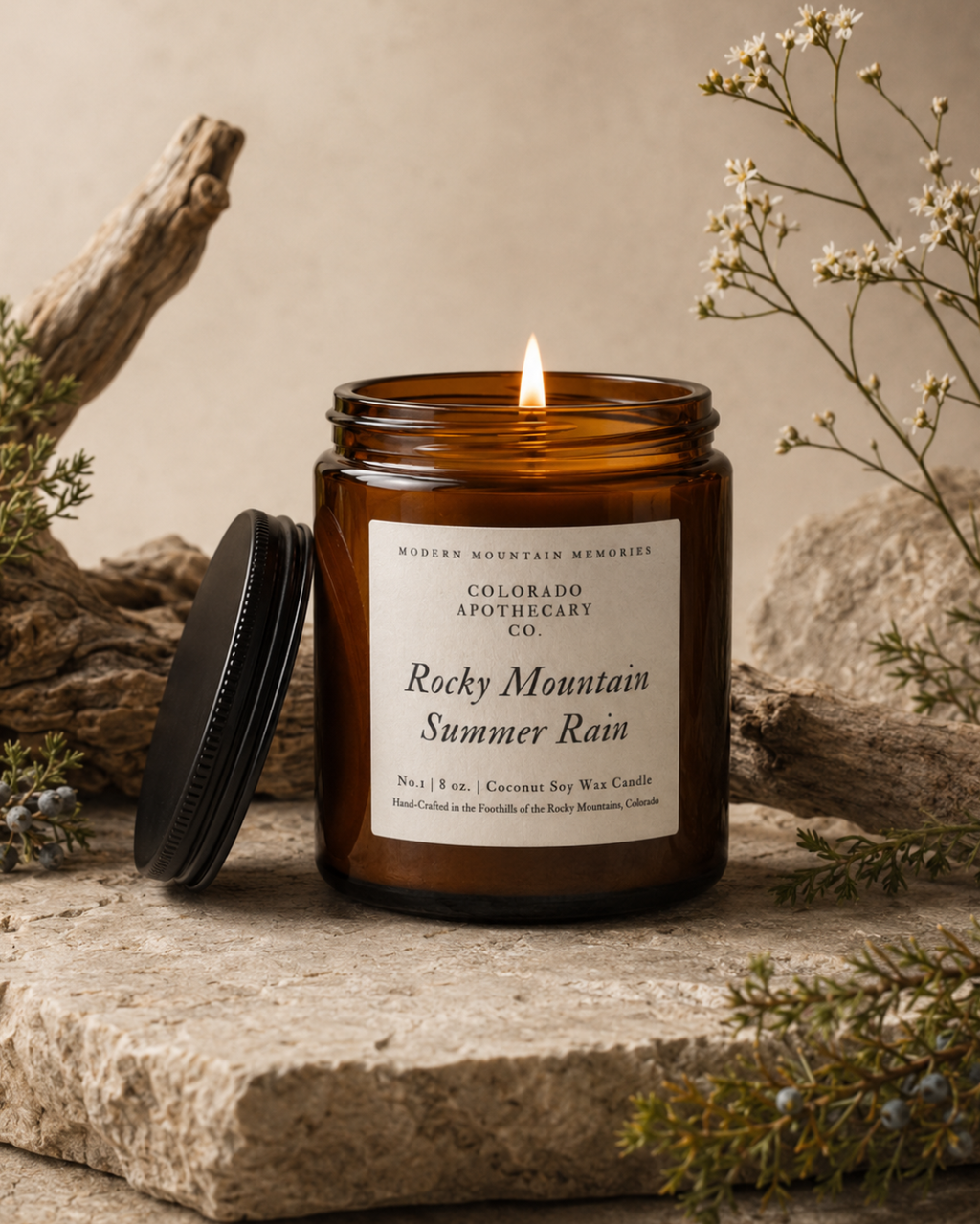 Rocky Mountain Summer Rain - Luxury Scented Candle (8 oz.)