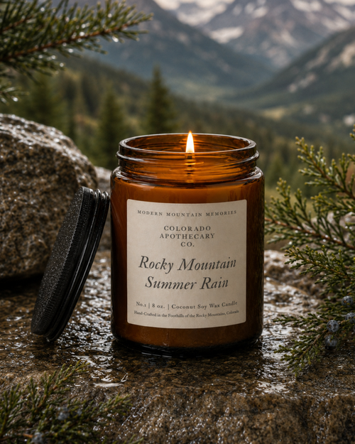 Rocky Mountain Summer Rain - Luxury Scented Candle (8 oz.)