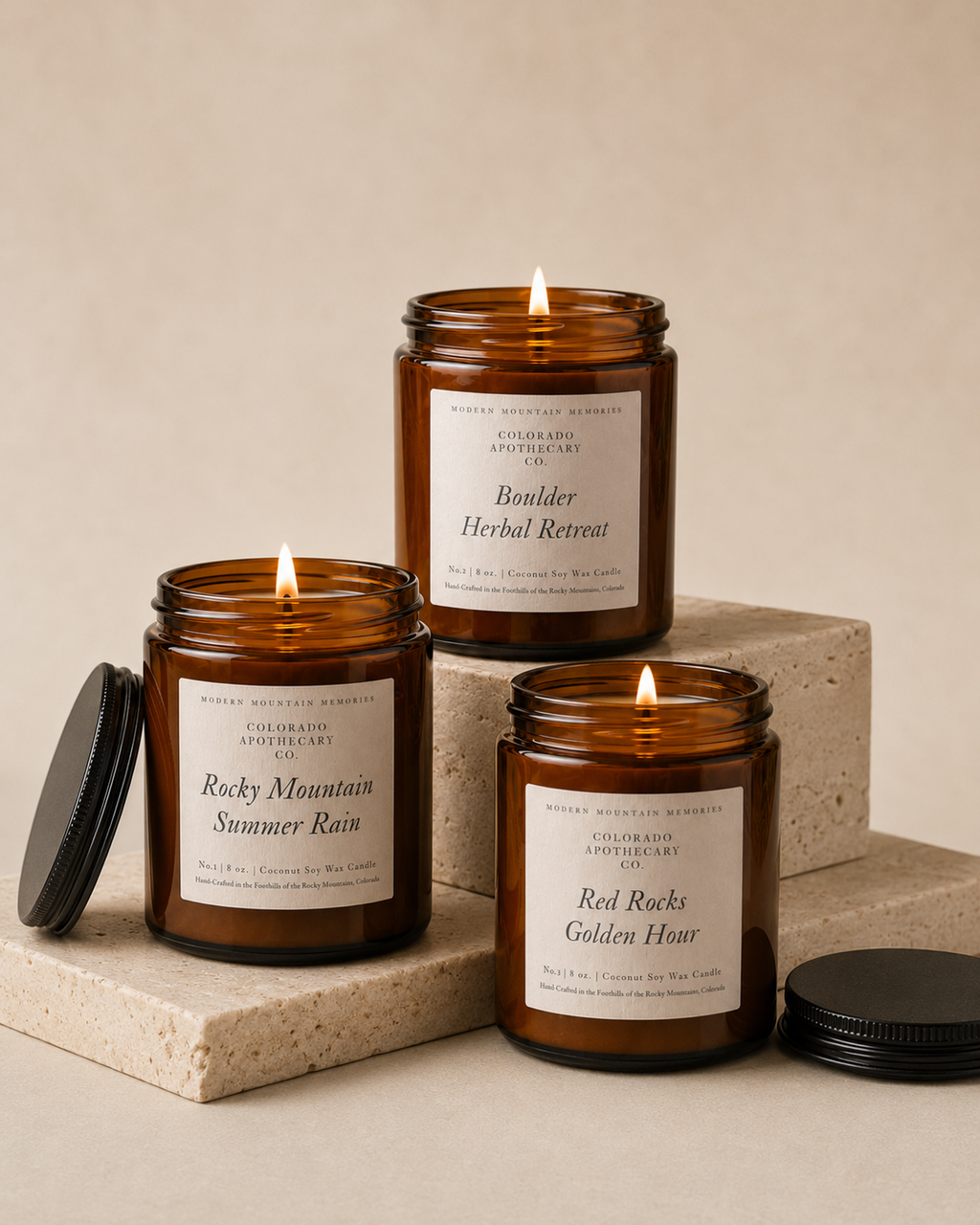 The Front Range Scented Candle Trio — Colorado-Inspired Scented Candle Set