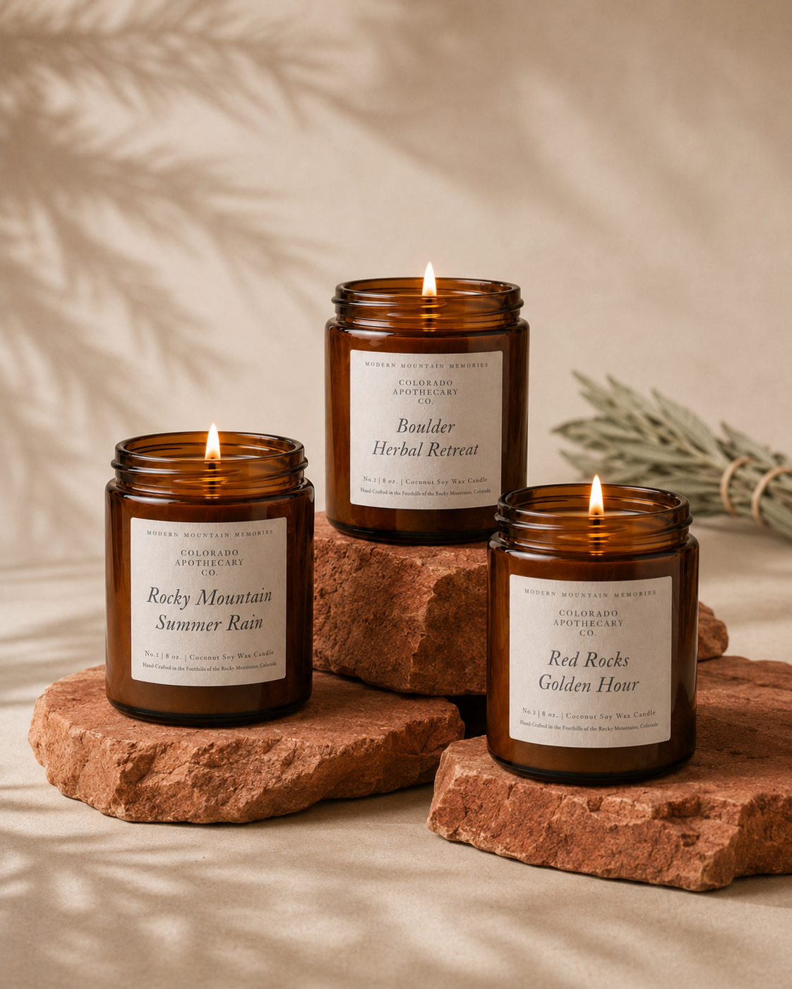 The Front Range Scented Candle Trio — Colorado-Inspired Scented Candle Set