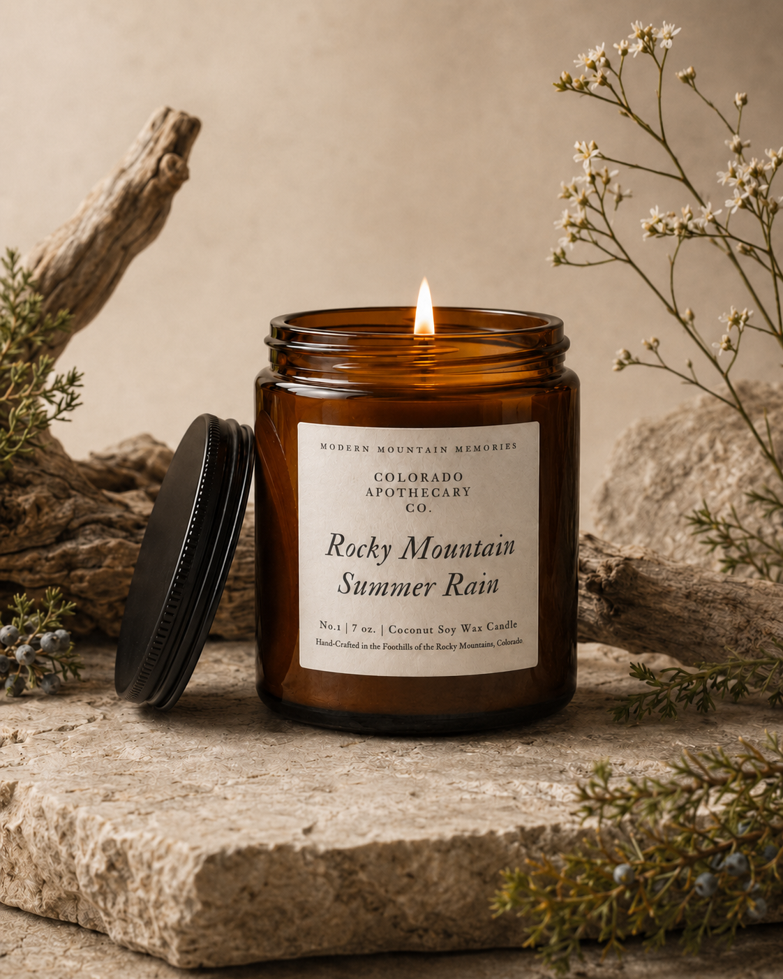 Rocky Mountain Summer Rain - Premium Scented Candle